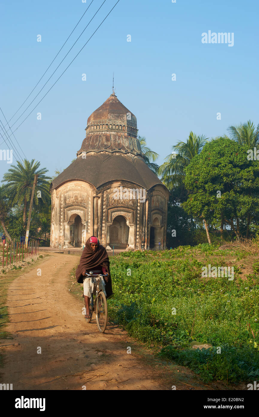 Shyamnagar India, West Bengal, Baranagar village, famous for the clay temple Stock ...