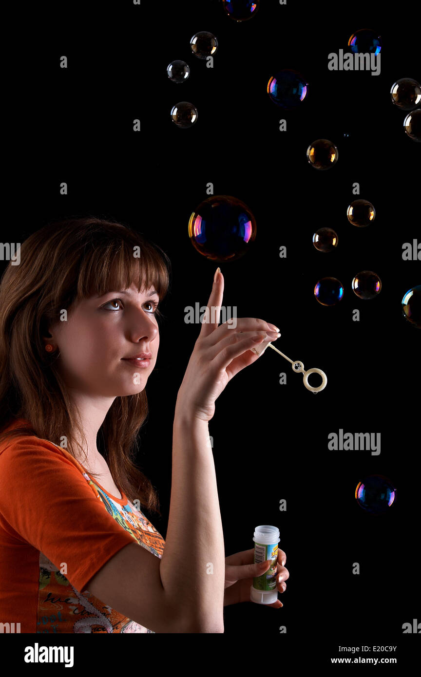 Girl With Bubbles Stock Photo Alamy girl-with-bubbles-stock-photo-alamy