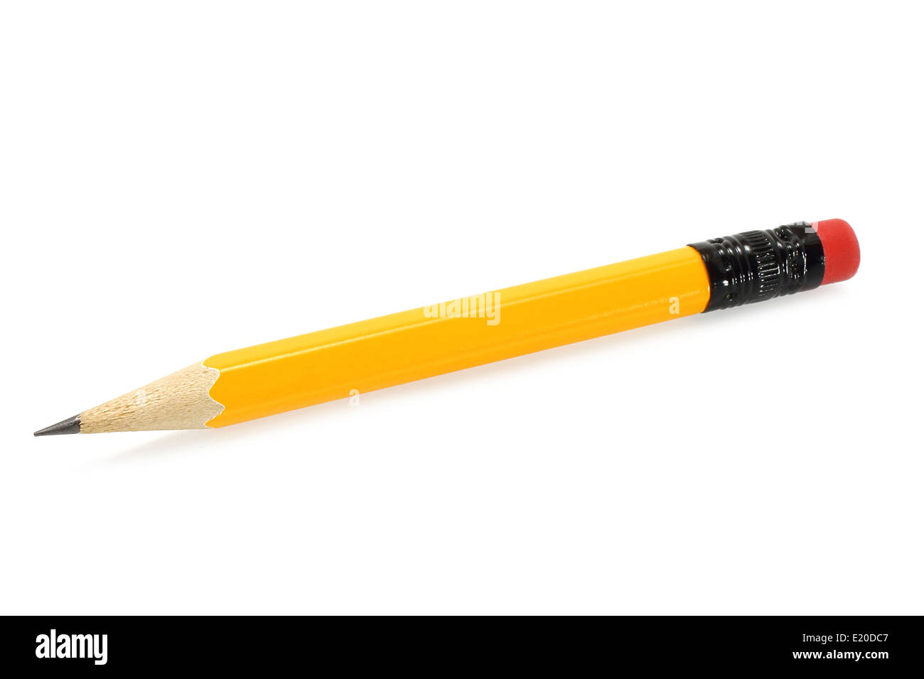 Pencil on a white background Stock Photo - Alamy