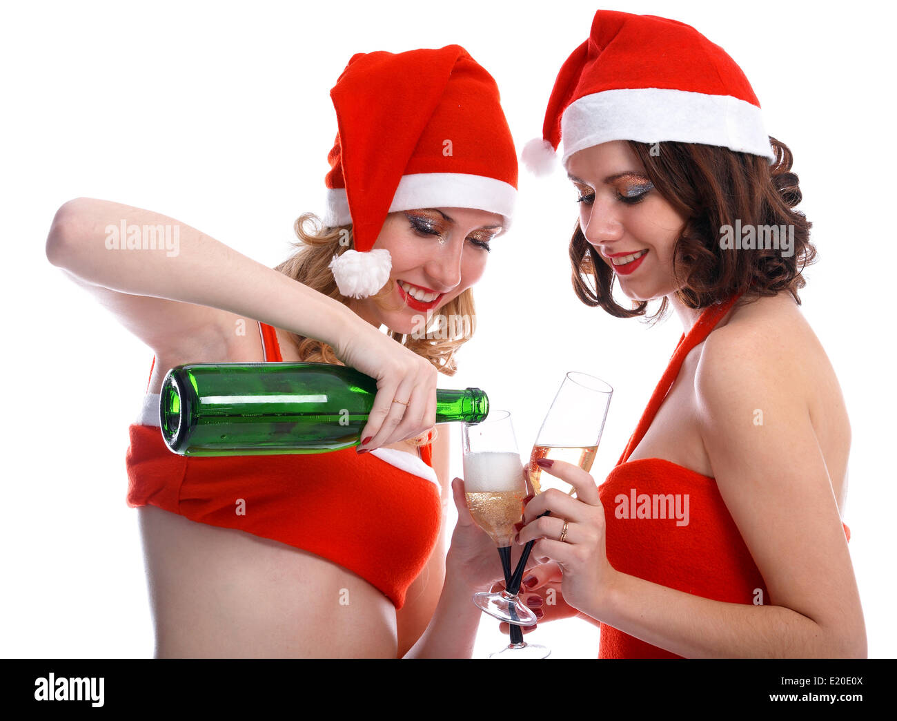Celebrating Christmas Stock Photo