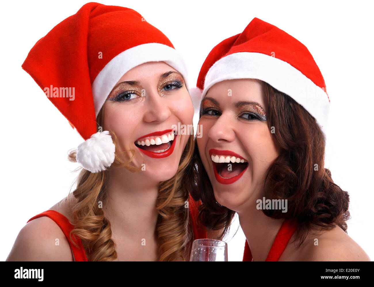 Celebrating Christmas Stock Photo
