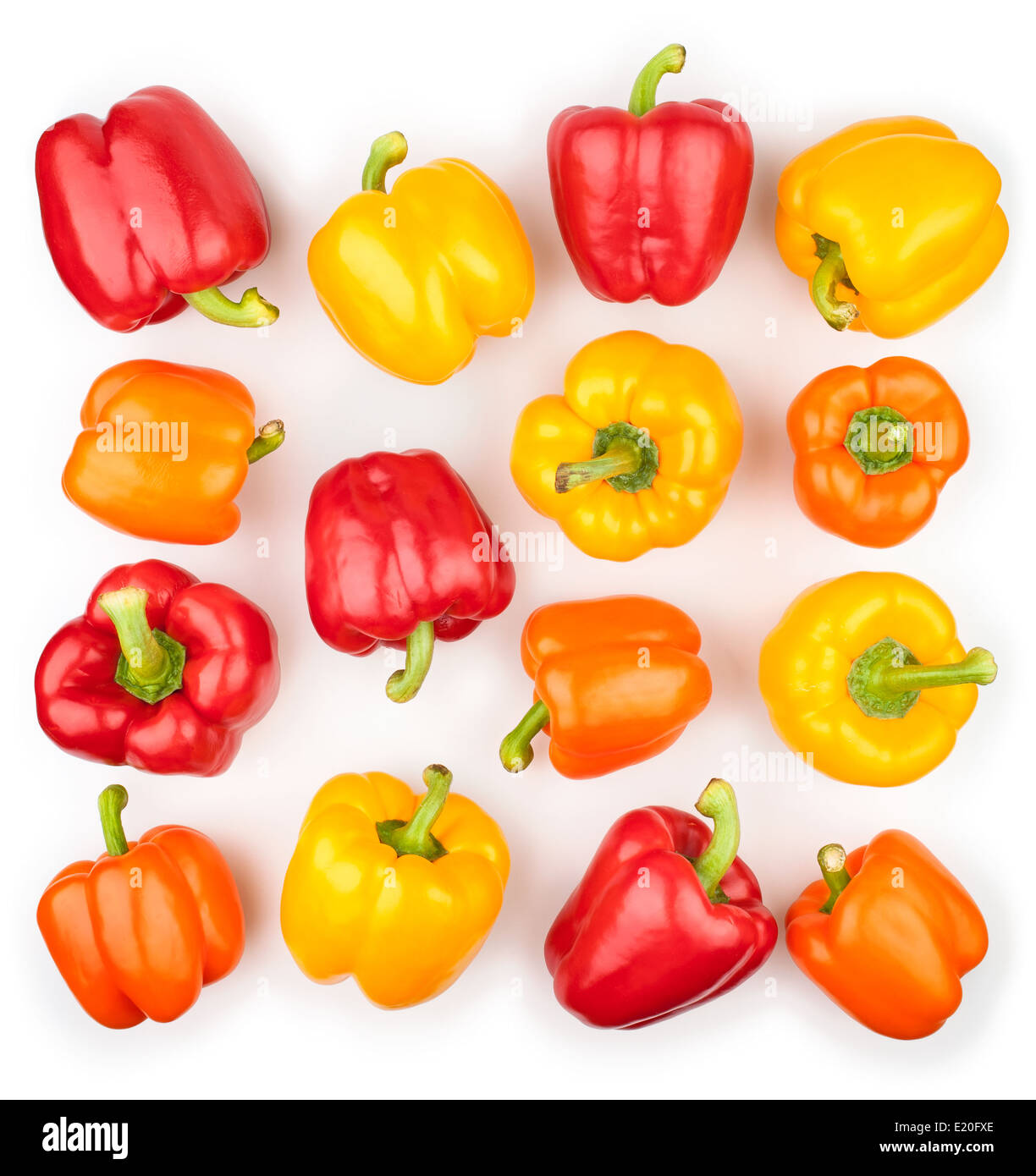 bell peppers isolated Stock Photo Alamy