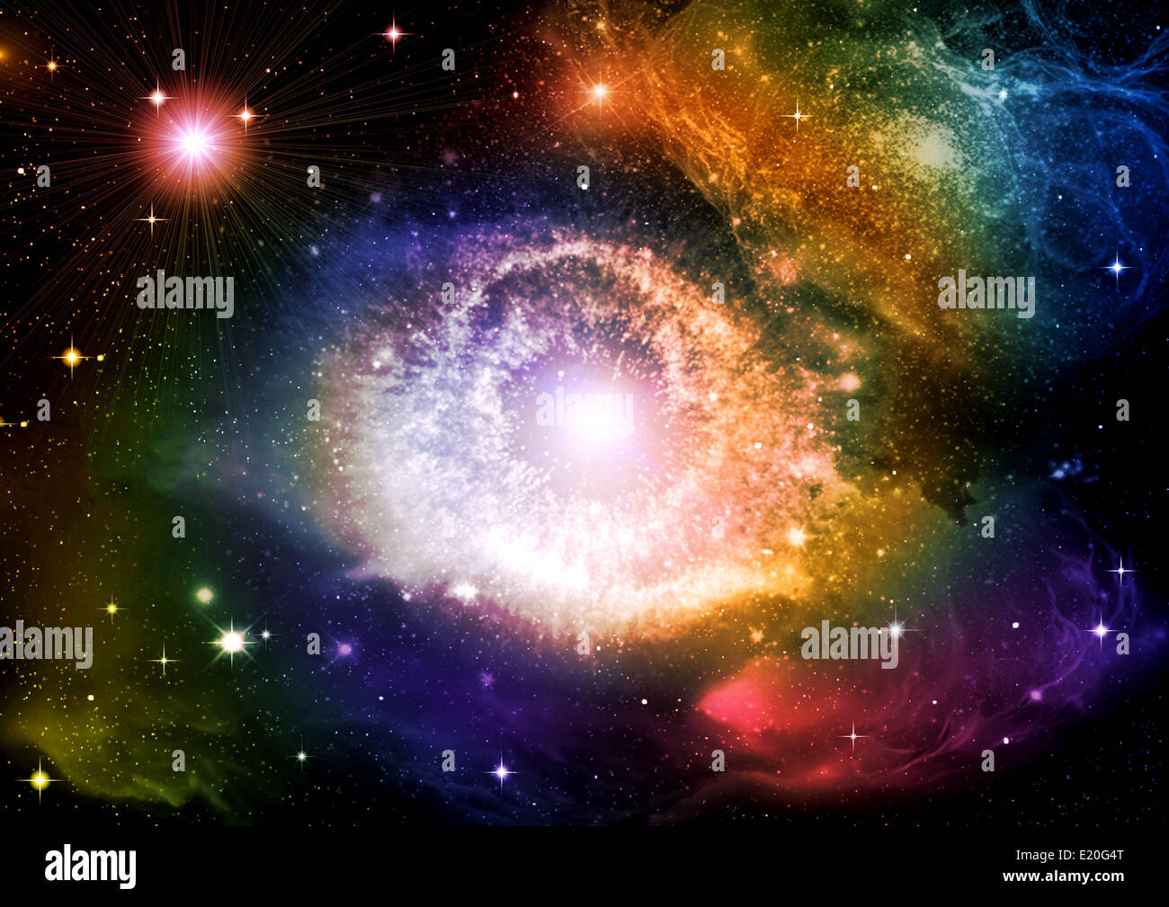 stars in the night sky Stock Photo