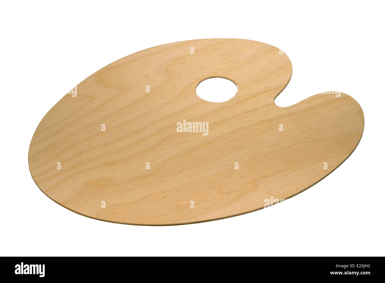 wooden art palette Stock Photo - Alamy