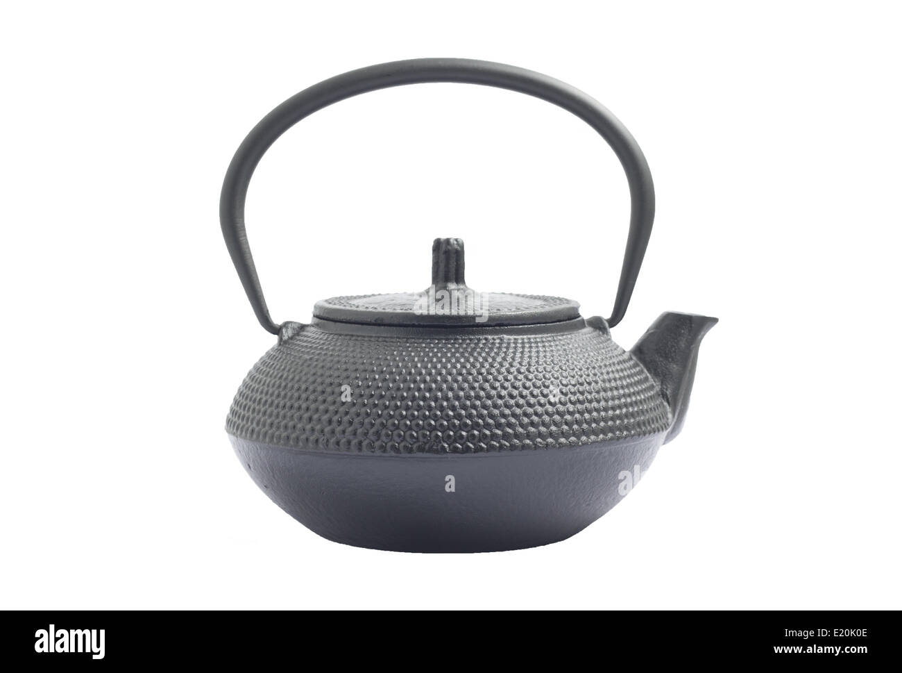 Small chinese metal teapot on white Stock Photo Alamy