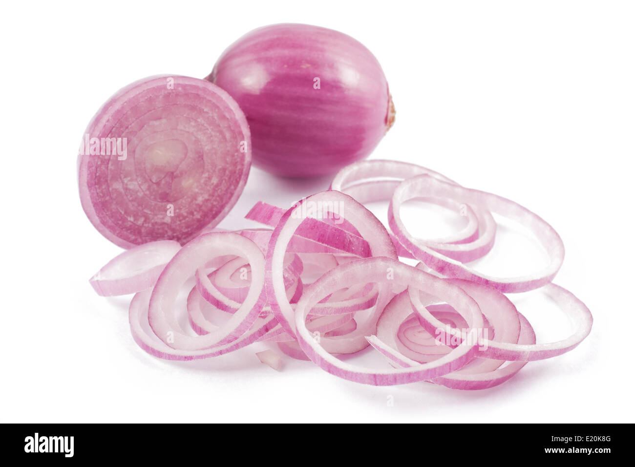 Red spanish onion Stock Photo