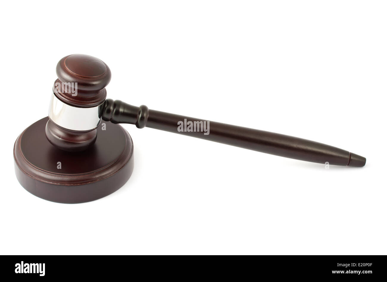 Wooden judge gavel Stock Photo