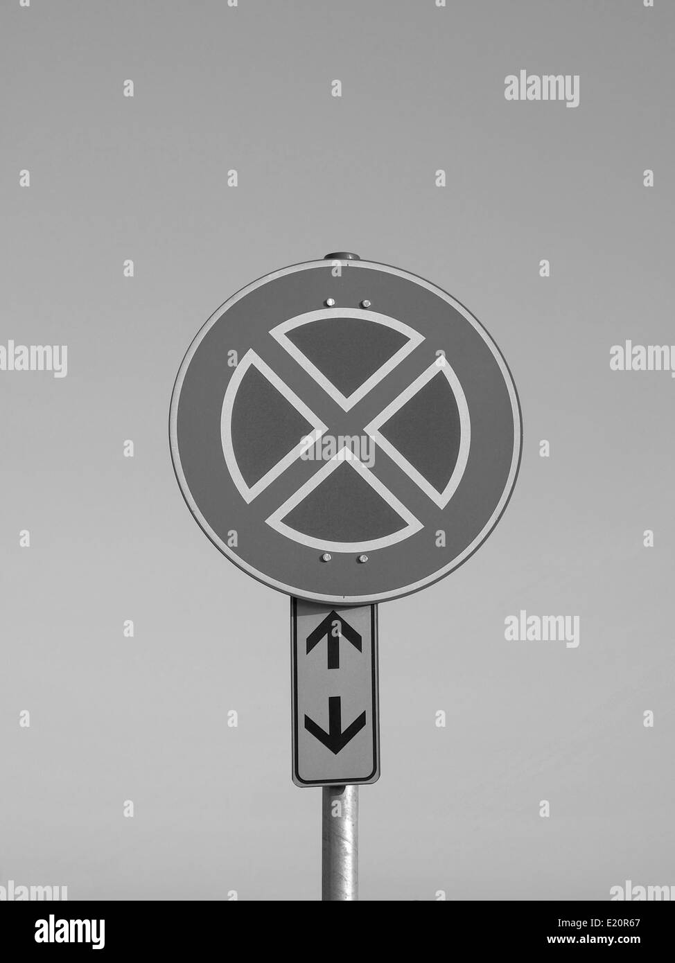 Traffic sign no parking sign Black and White Stock Photos & Images - Alamy