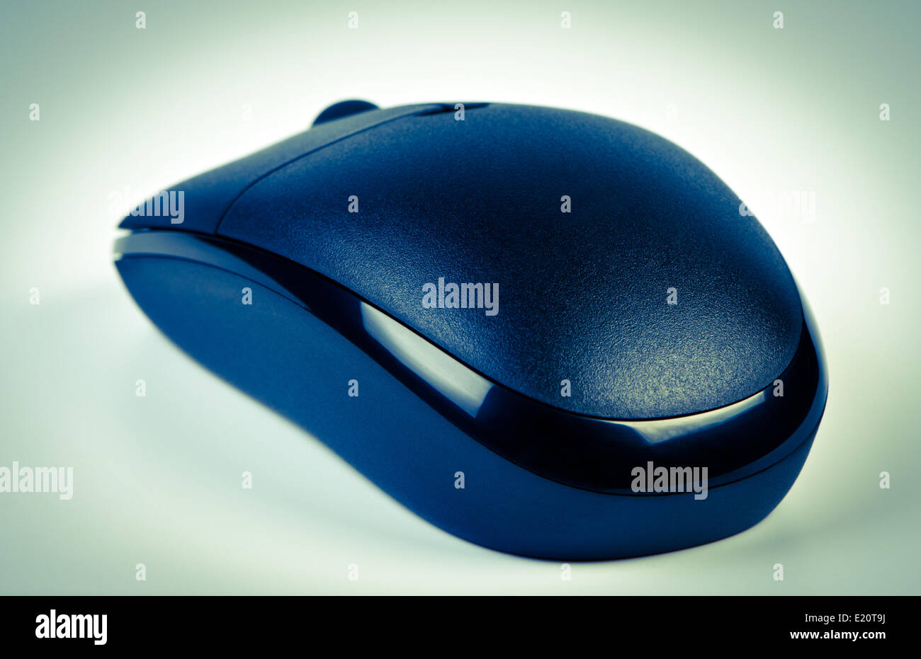 Computer mouse is a rear view. Stock Photo