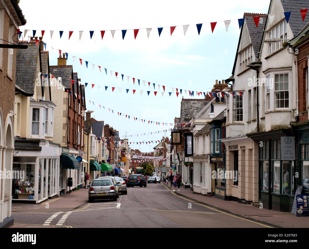 High street budleigh salterton devon hires stock photography and