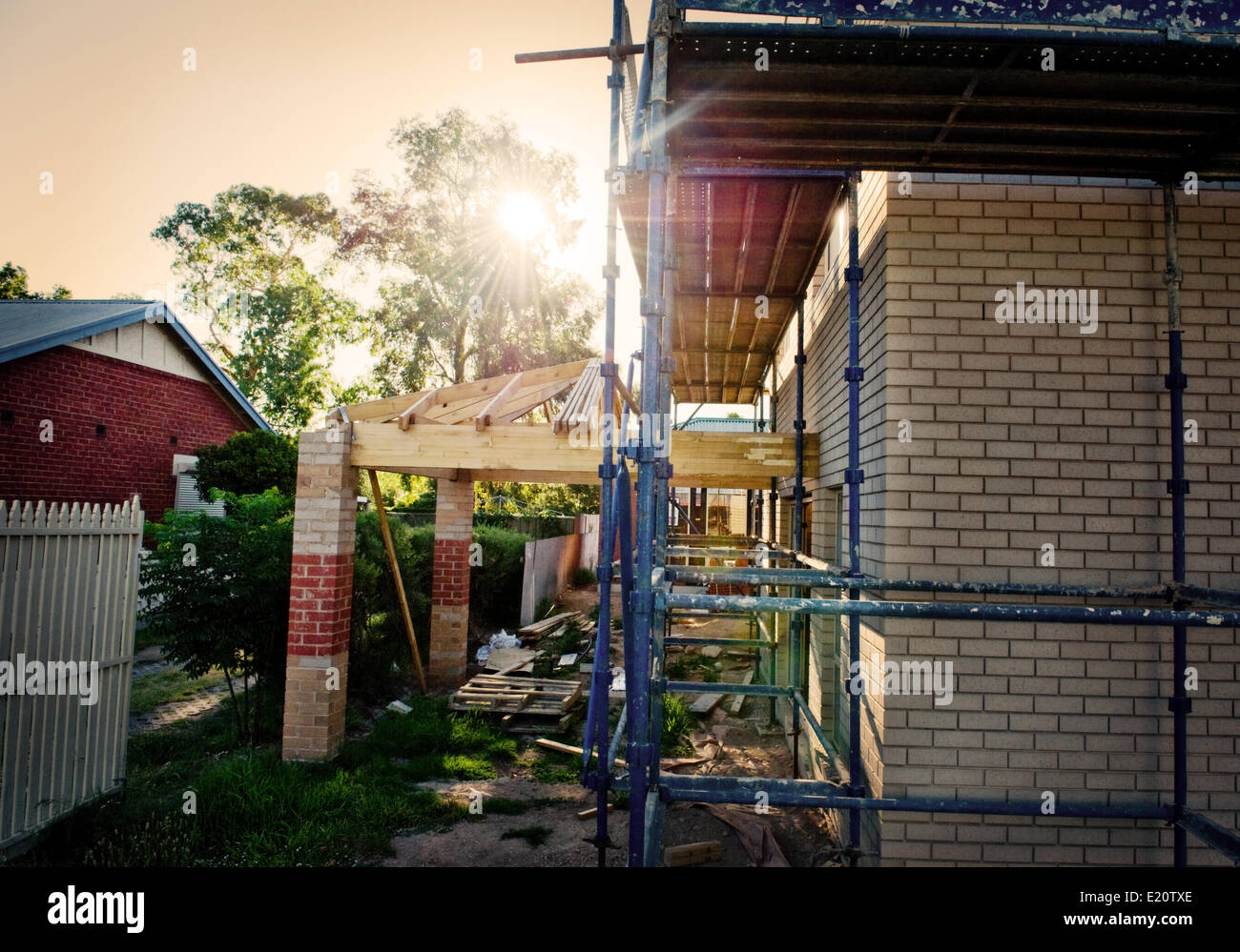 home reconstruction Stock Photo