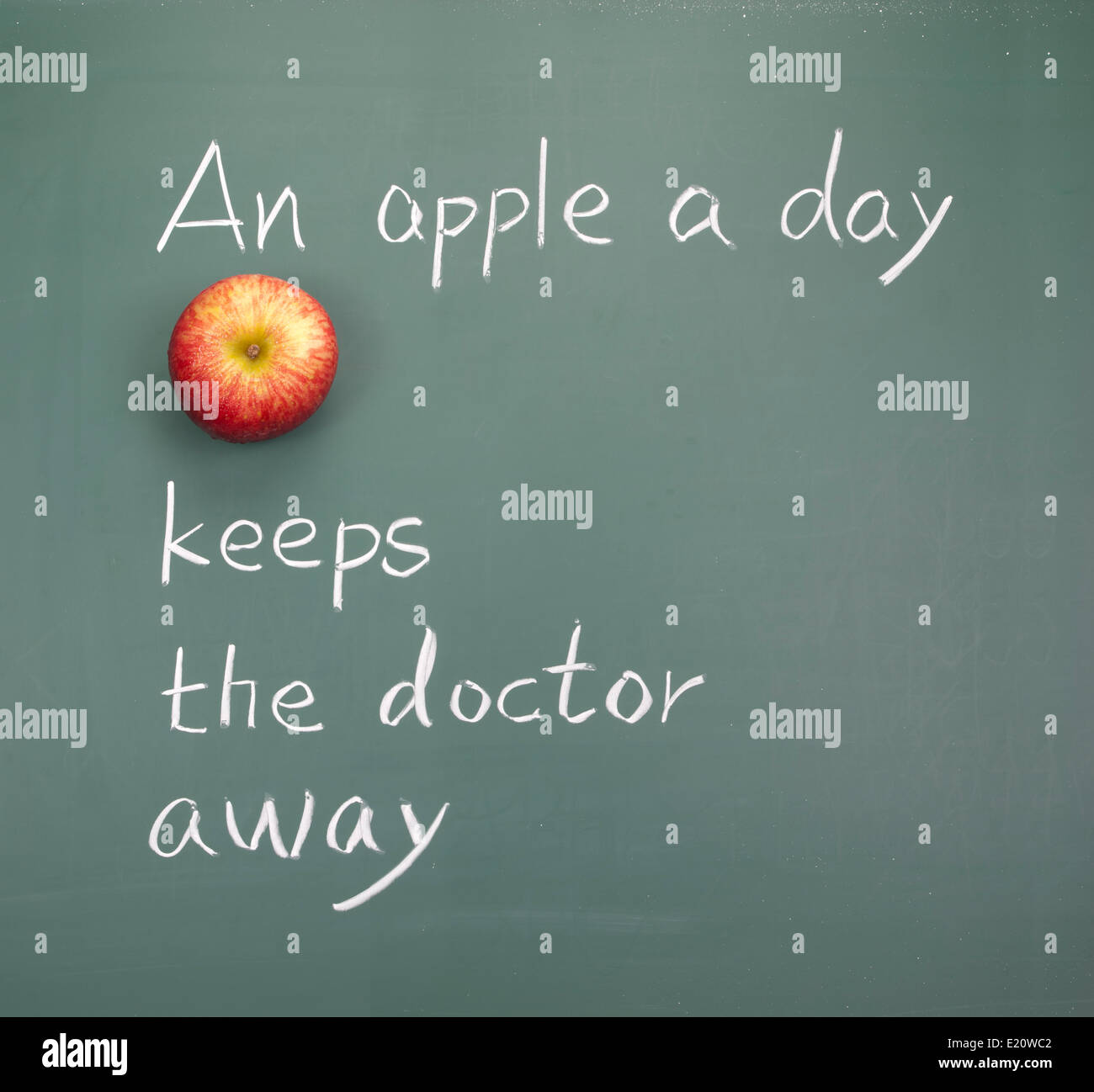 An apple a day keeps the doctor away Stock Photo Alamy