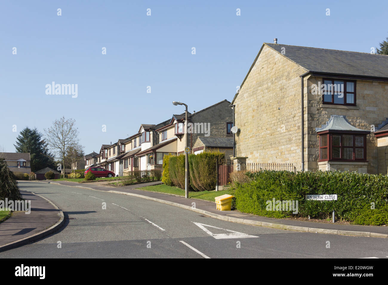 Late 20th century private houses in Belmont, Lancashire, examples of