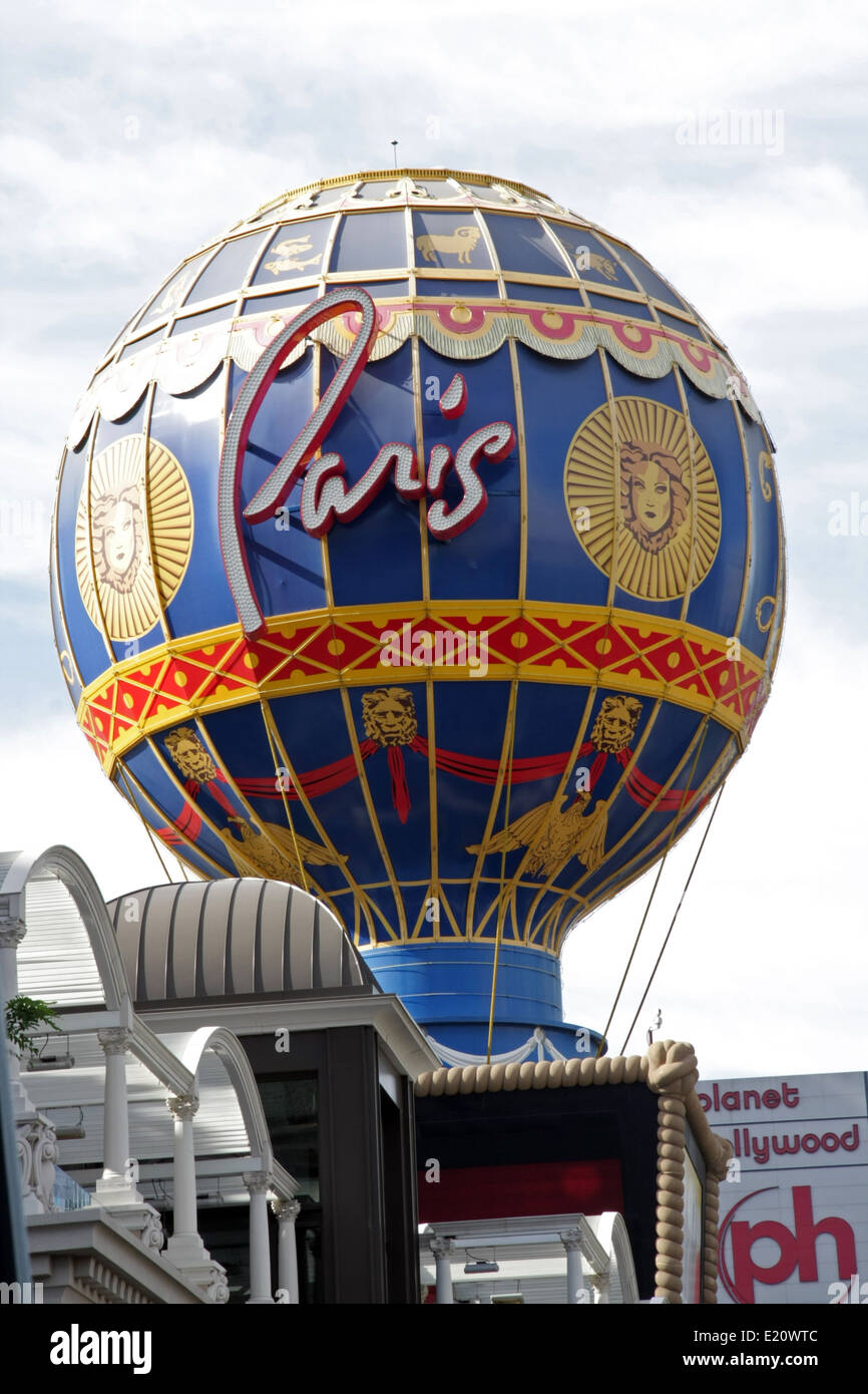 The Paris Hotel in Las Vegas Stock Photo