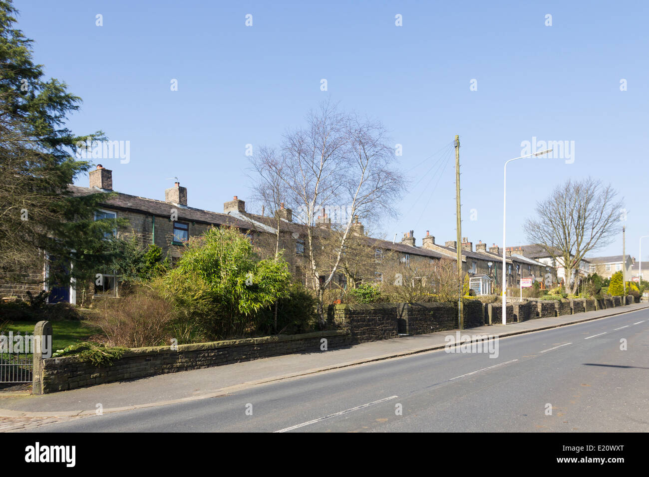century Cottages with 20th century houses beyond on Belmont