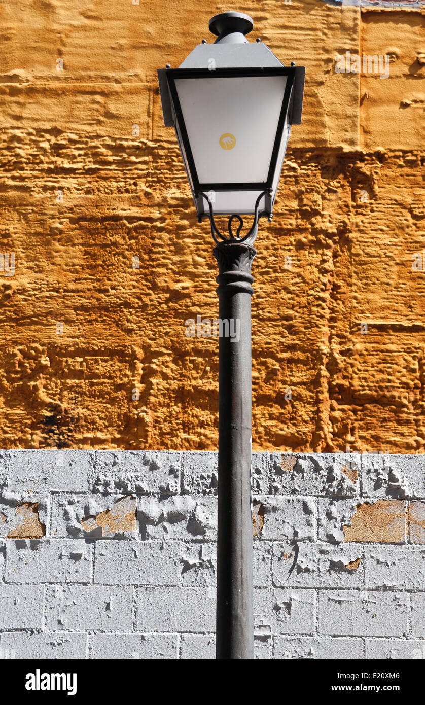 Streetlamp in Malasaña district Stock Photo