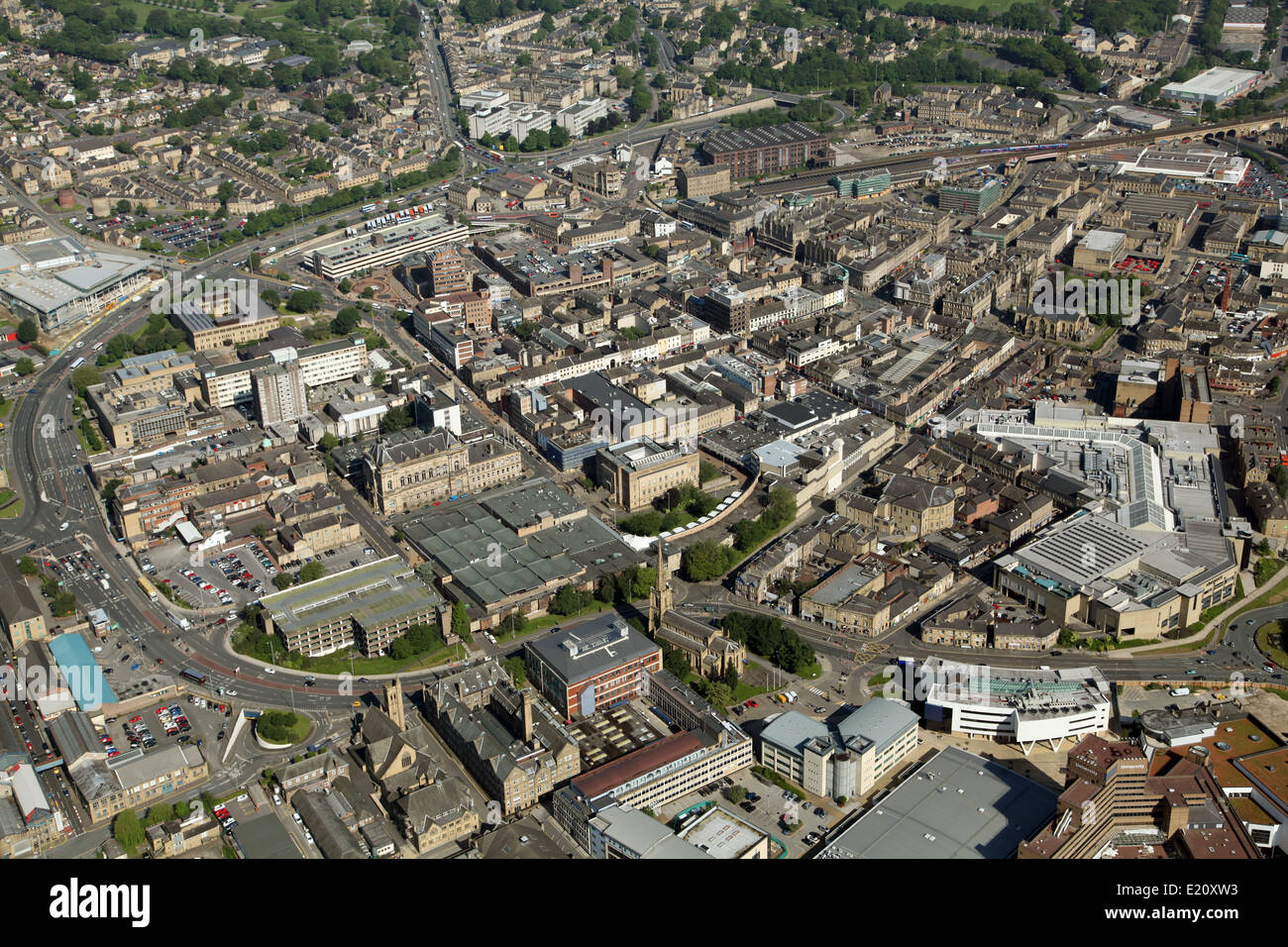 aerial view of Huddersfield town centre Stock Photo Alamy aerial view of Huddersfield town centre Stock Photo Alamy