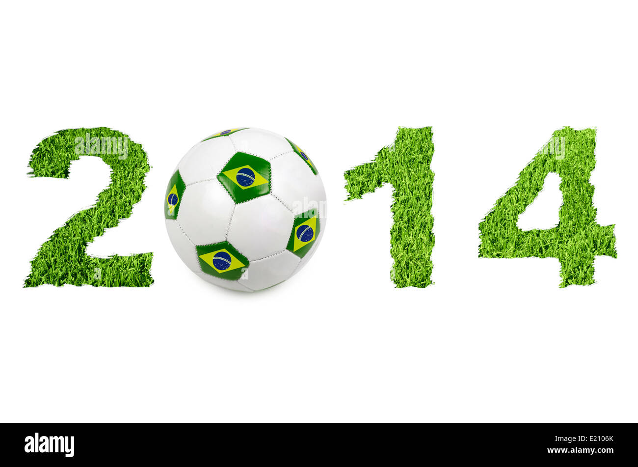 2014 soccer ball Stock Photo