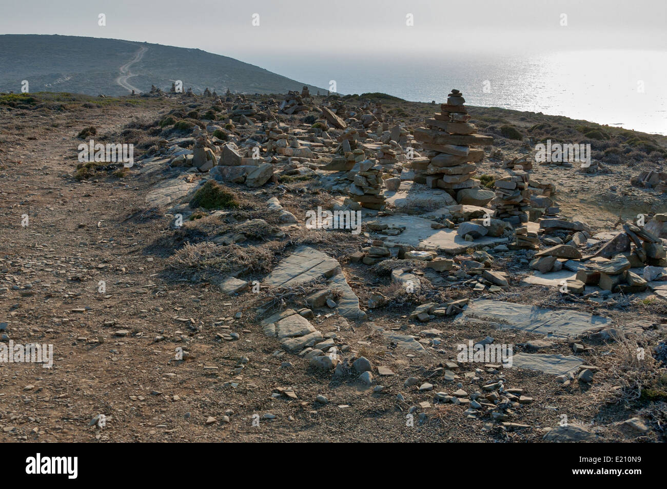 Zen Rock Sculptures, Rhodes island, Greece Stock Photo Alamy