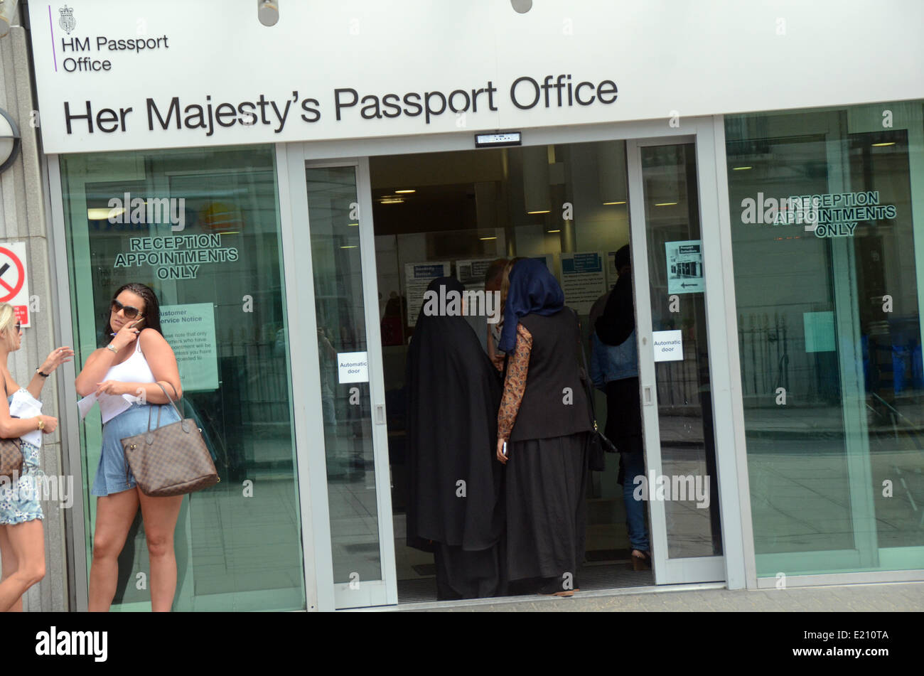 At The Passport Office In London Stock Photos & At The Passport Office