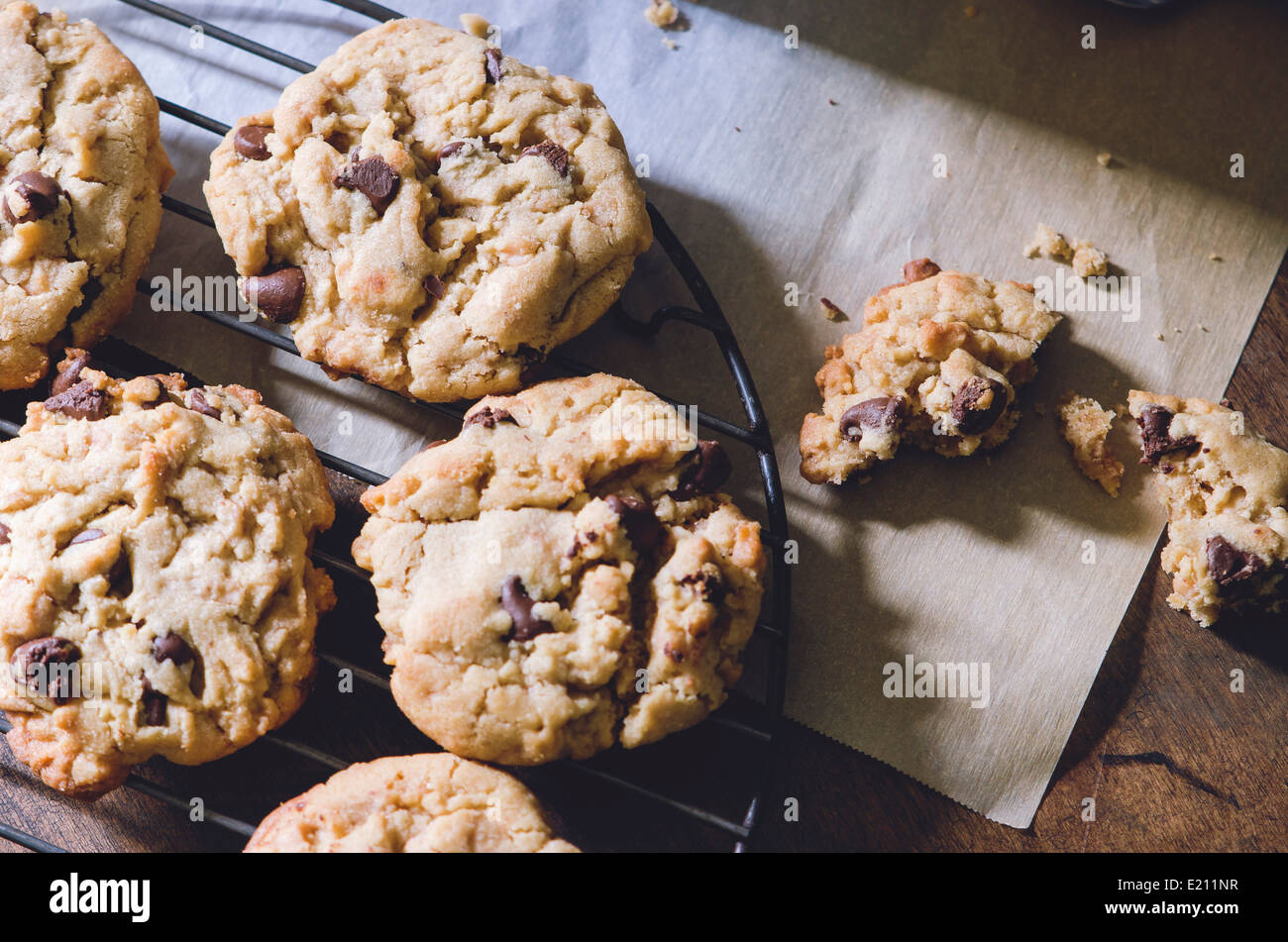 Chocolate Chip Cookies Stock Photo