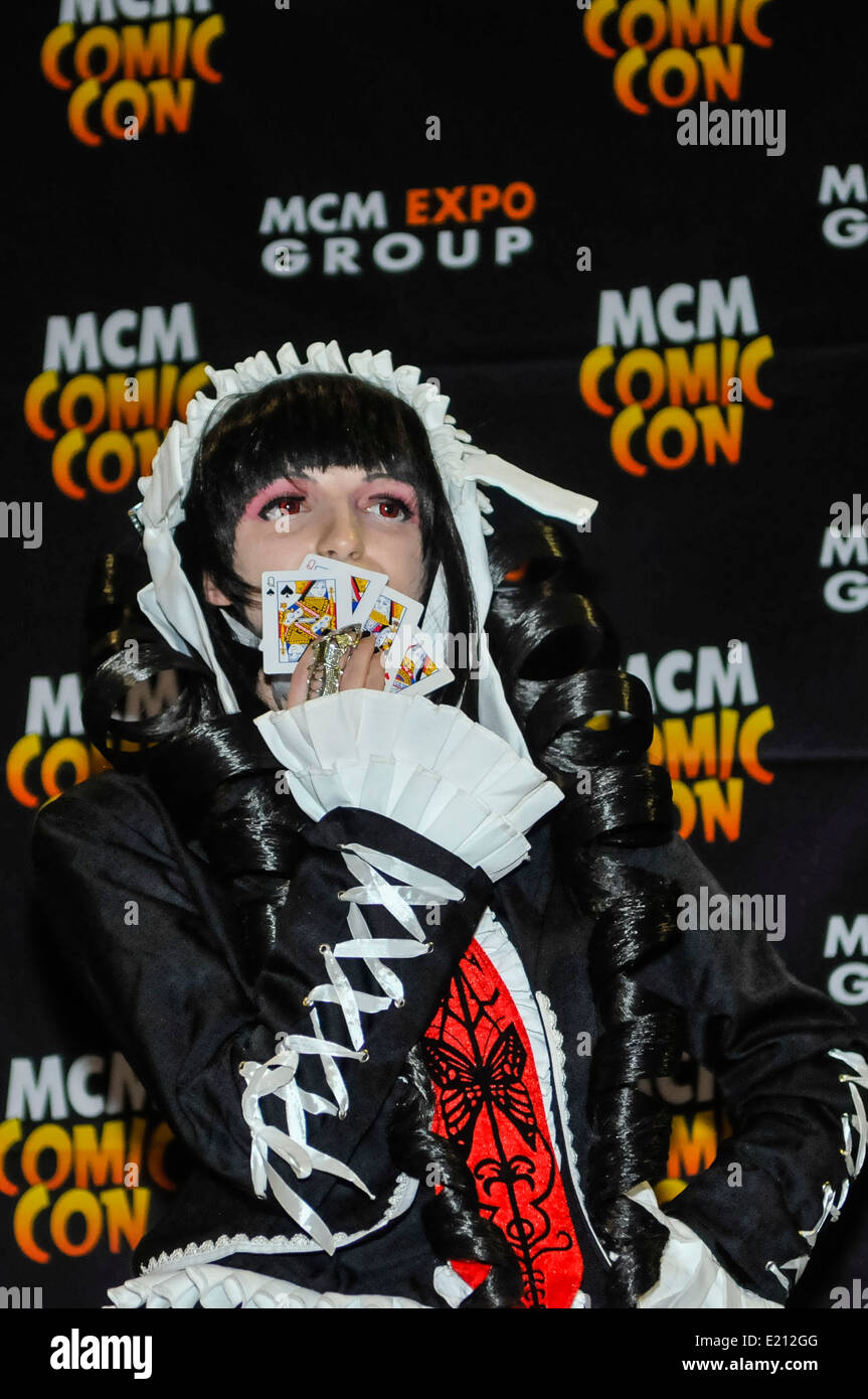 Woman attends Comicon dressed as Celestia Ludenberg from Dangan Rompa Stock  Photo - Alamy