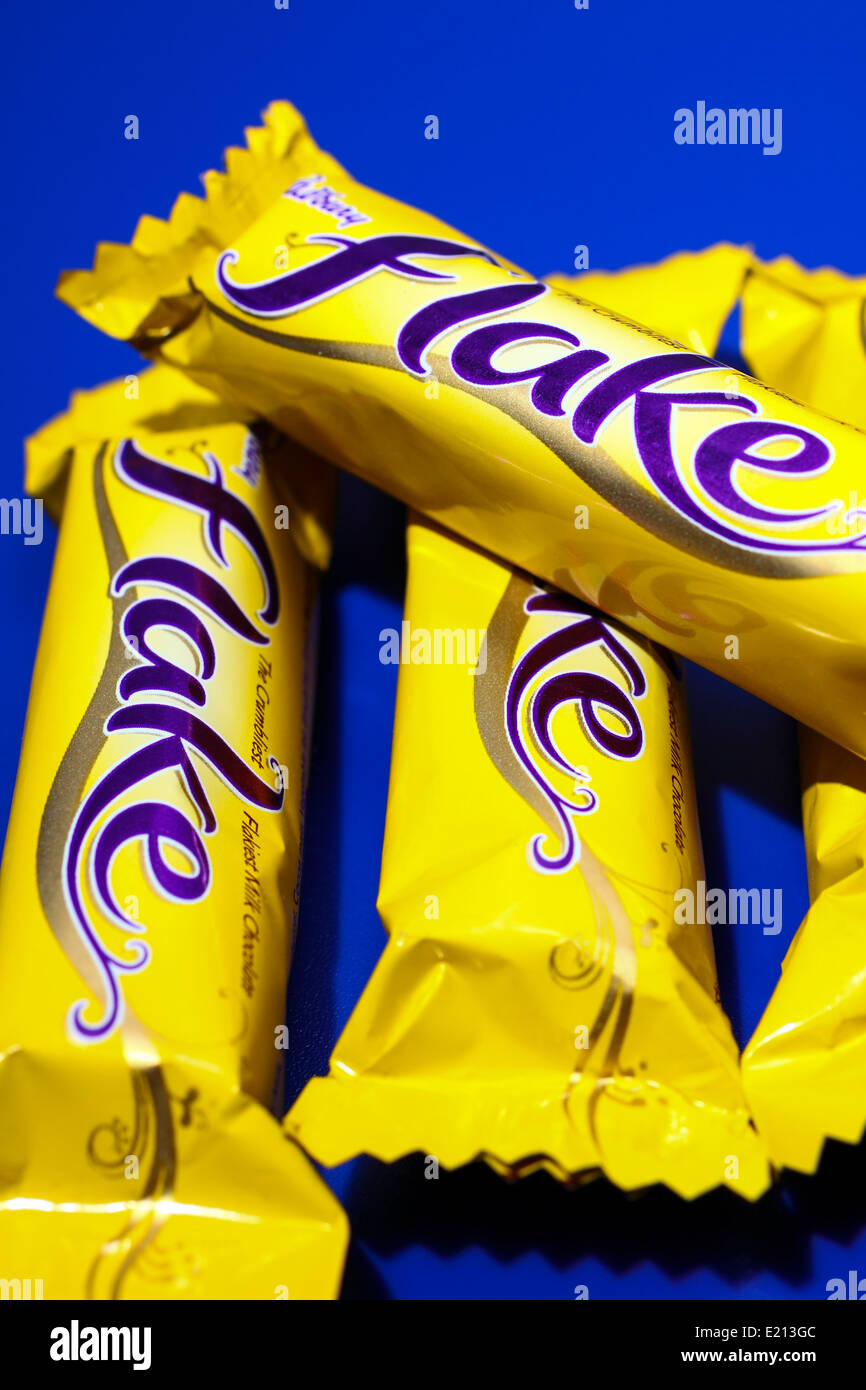 Close up of Cadburys Flake bars Stock Photo Alamy