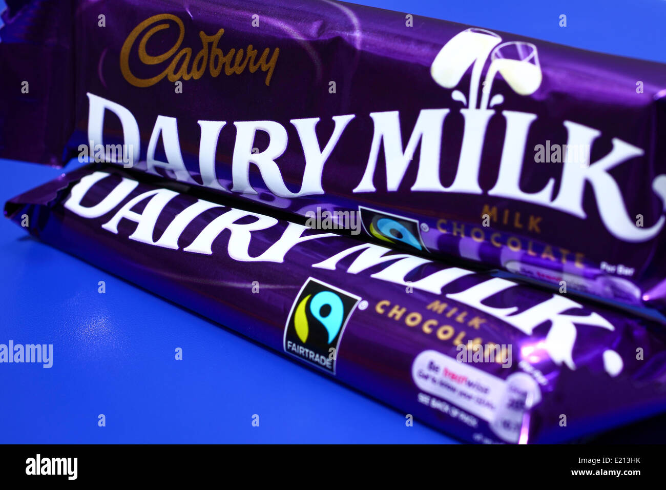 Close up of a Cadburys Dairy Milk bar Stock Photo Alamy