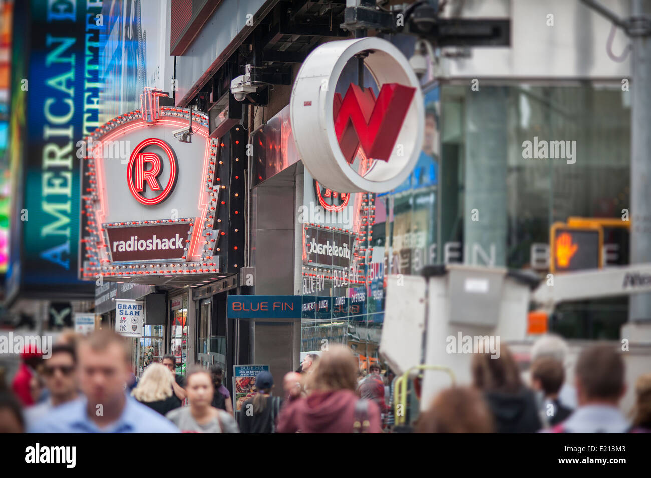 A RadioShack concept store in Times Square in New York Stock Photo Alamy