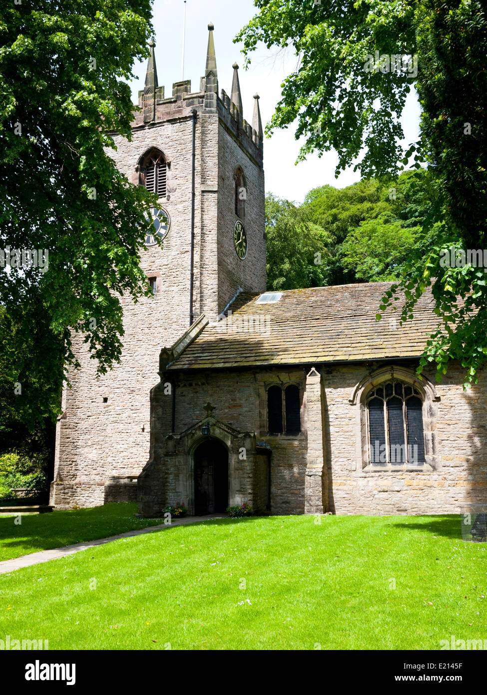 St Christophers Church at Pott Shrigley, Cheshire, England,UK. Stock Photo