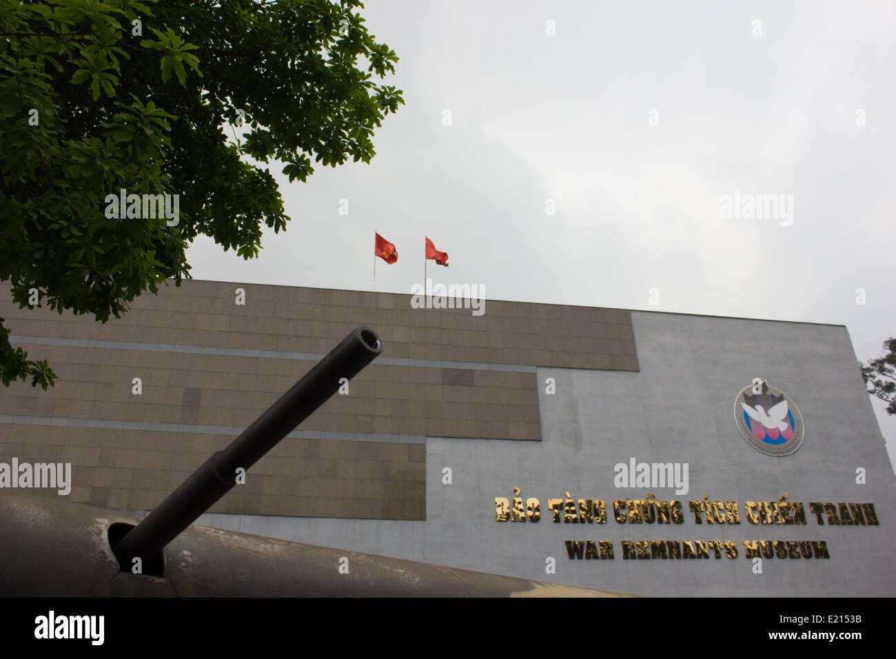 The War Remnants Museum in Ho Chi Minh City, Vietnam showcases the horrors of the Vietnam War. Stock Photo