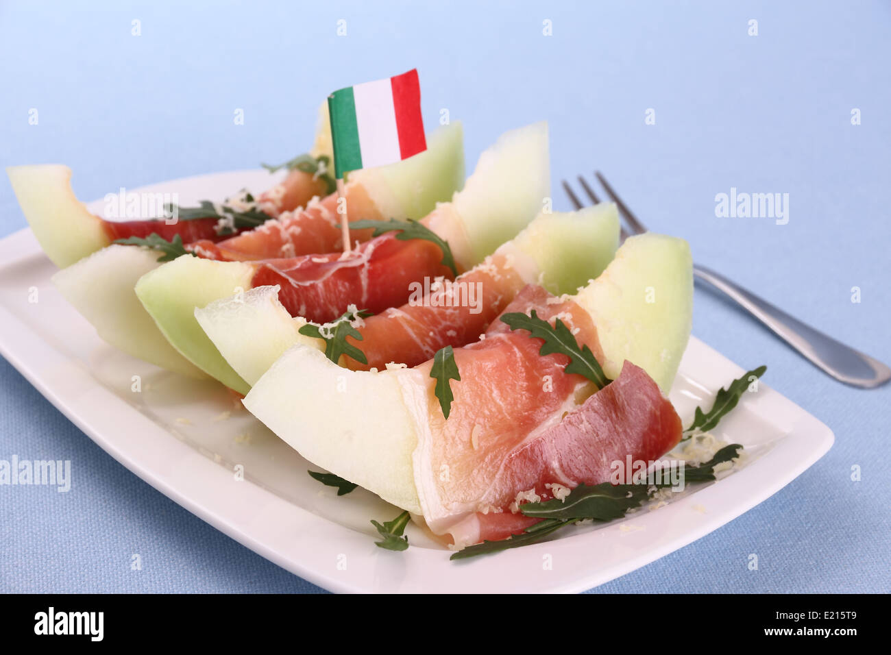 Parma ham and melon hi-res stock photography and images - Alamy, image size:1300x956