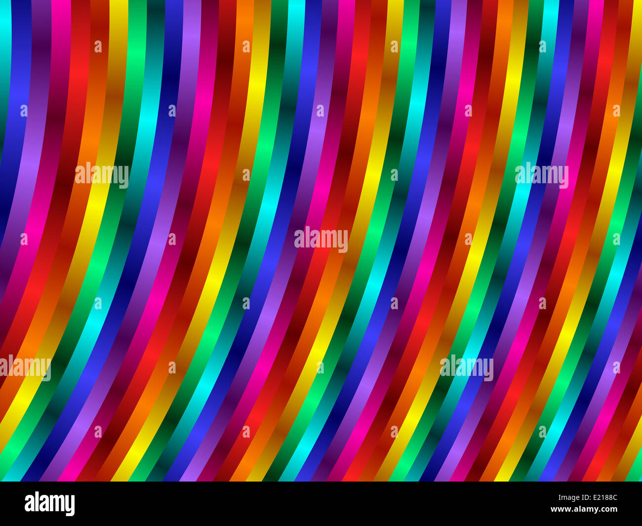 Beautiful rainbow psychedelic fractal Stock Photo