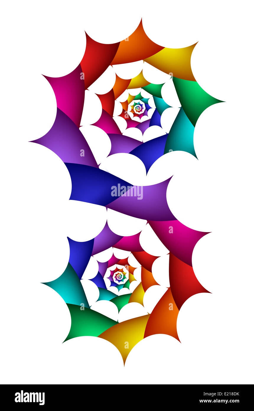 Beautiful rainbow psychedelic fractal Stock Photo - Alamy