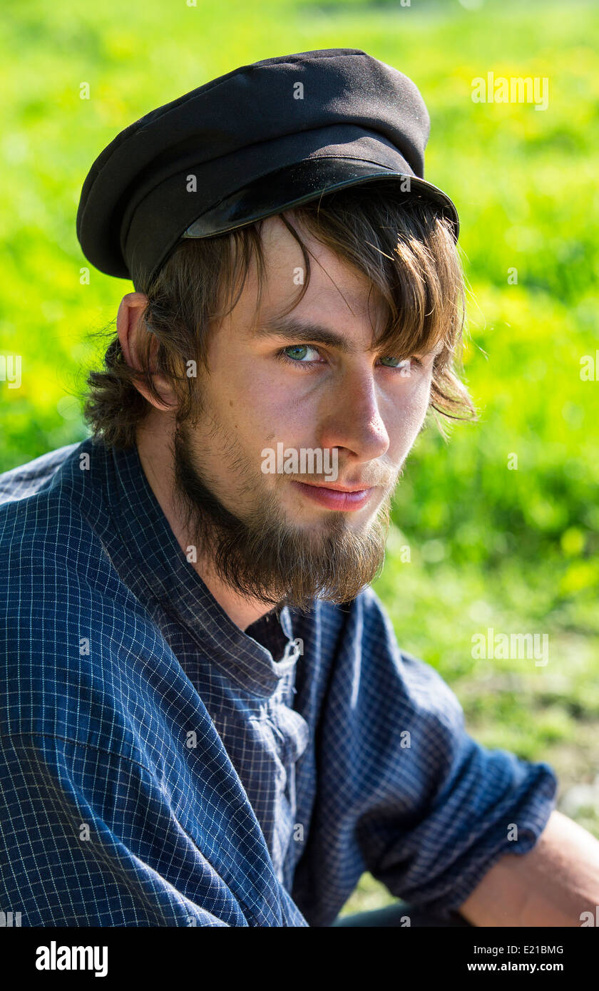 Russia, Kizhi Island , Craftsman Stock Photo