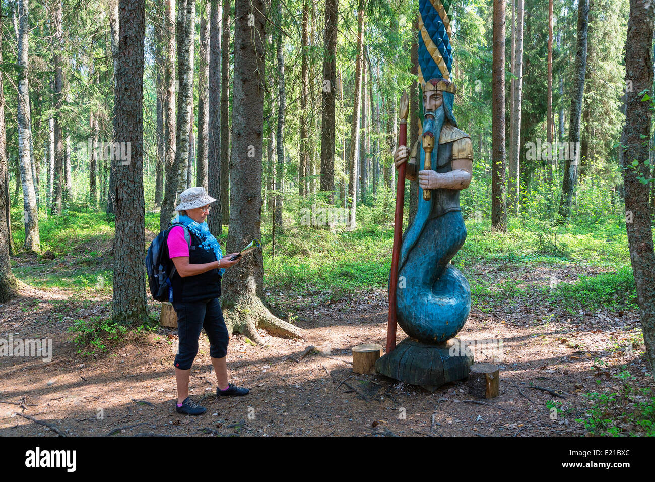 Russia, Mandrogi Village Stock Photo