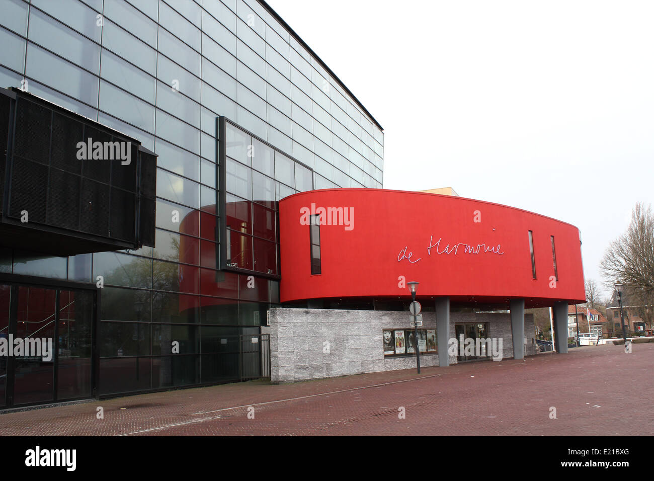 Exterior of 'De Harmonie', large concert-hall and theater in Leeuwarden, capital of Friesland, The Netherlands Stock Photo