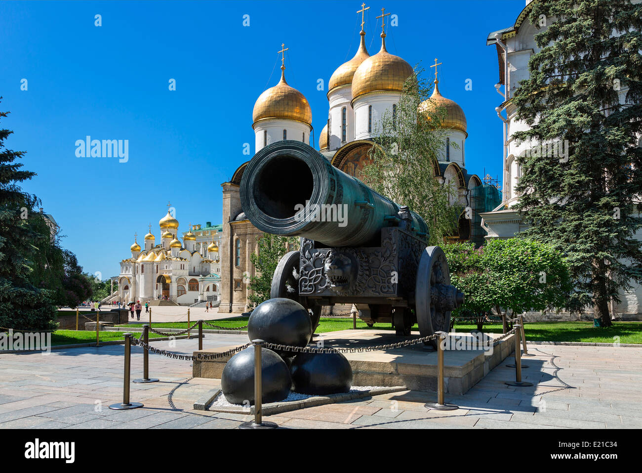 Tsar Cannon, Kremlin, Moscow, Russia Stock Photo