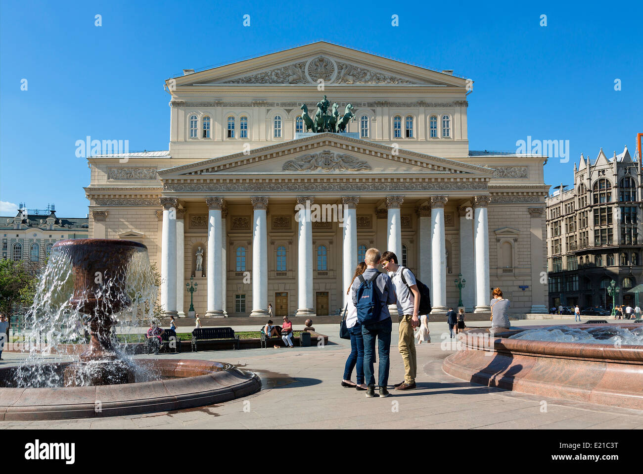 Moscow, The Bolshoi Ballet Theater Stock Photo