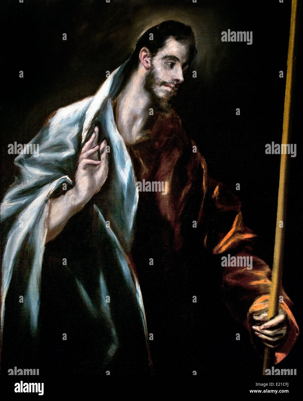 Apostle St Thomas 1610-14 El Greco  Dominikos Theotokopoulos (Crete 1541 Toledo 1614) Greek Spanish Stock Photo
