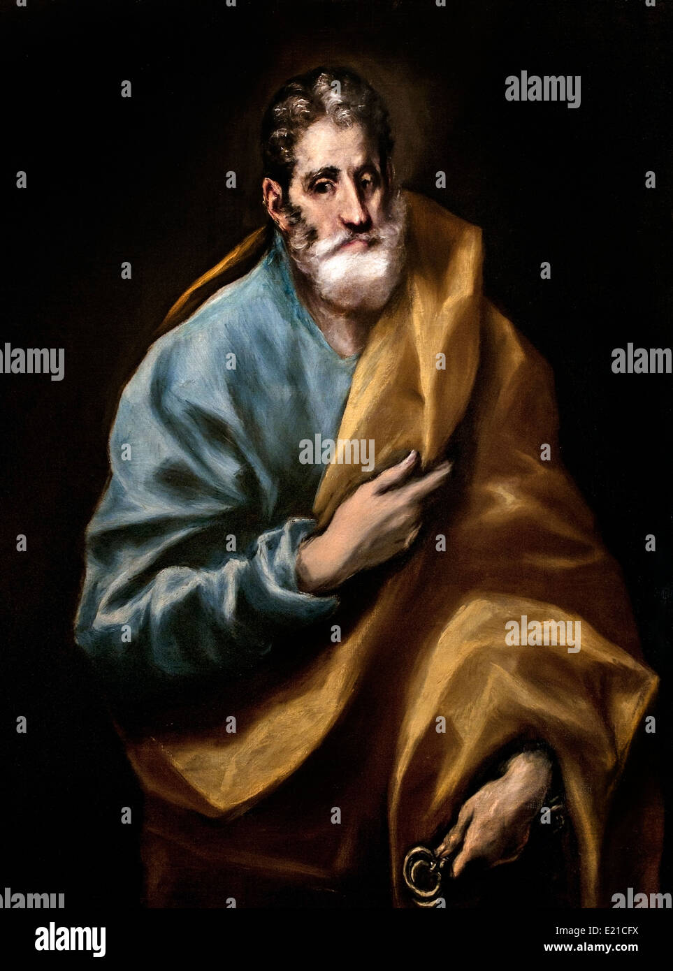 Apostle St Peter 1610-14 El Greco  Dominikos Theotokopoulos (Crete 1541 Toledo 1614) Greek Spanish Stock Photo