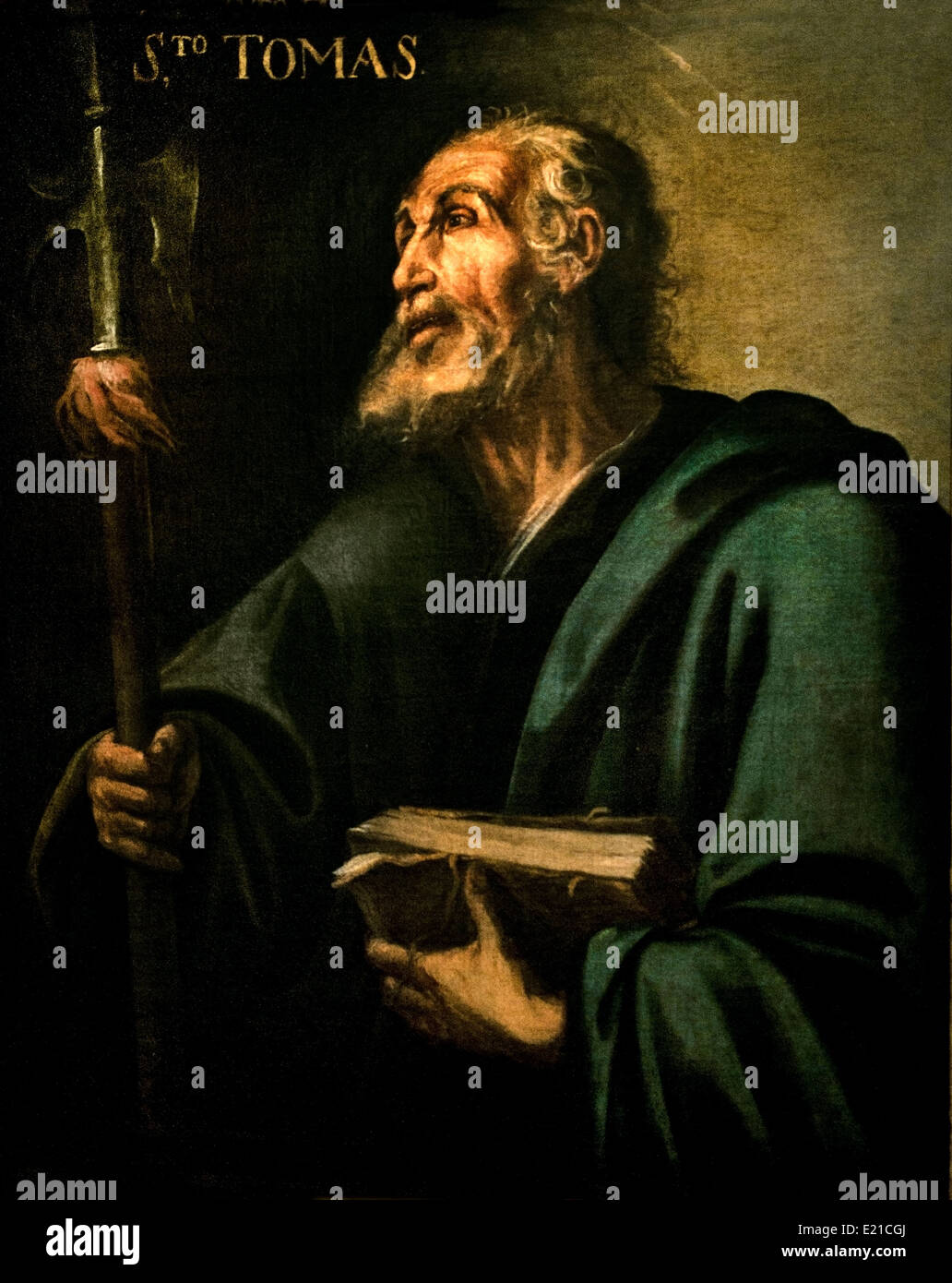 Apostle St Thaddeus ( Jude ) 17th Century Spain Spanish Stock Photo
