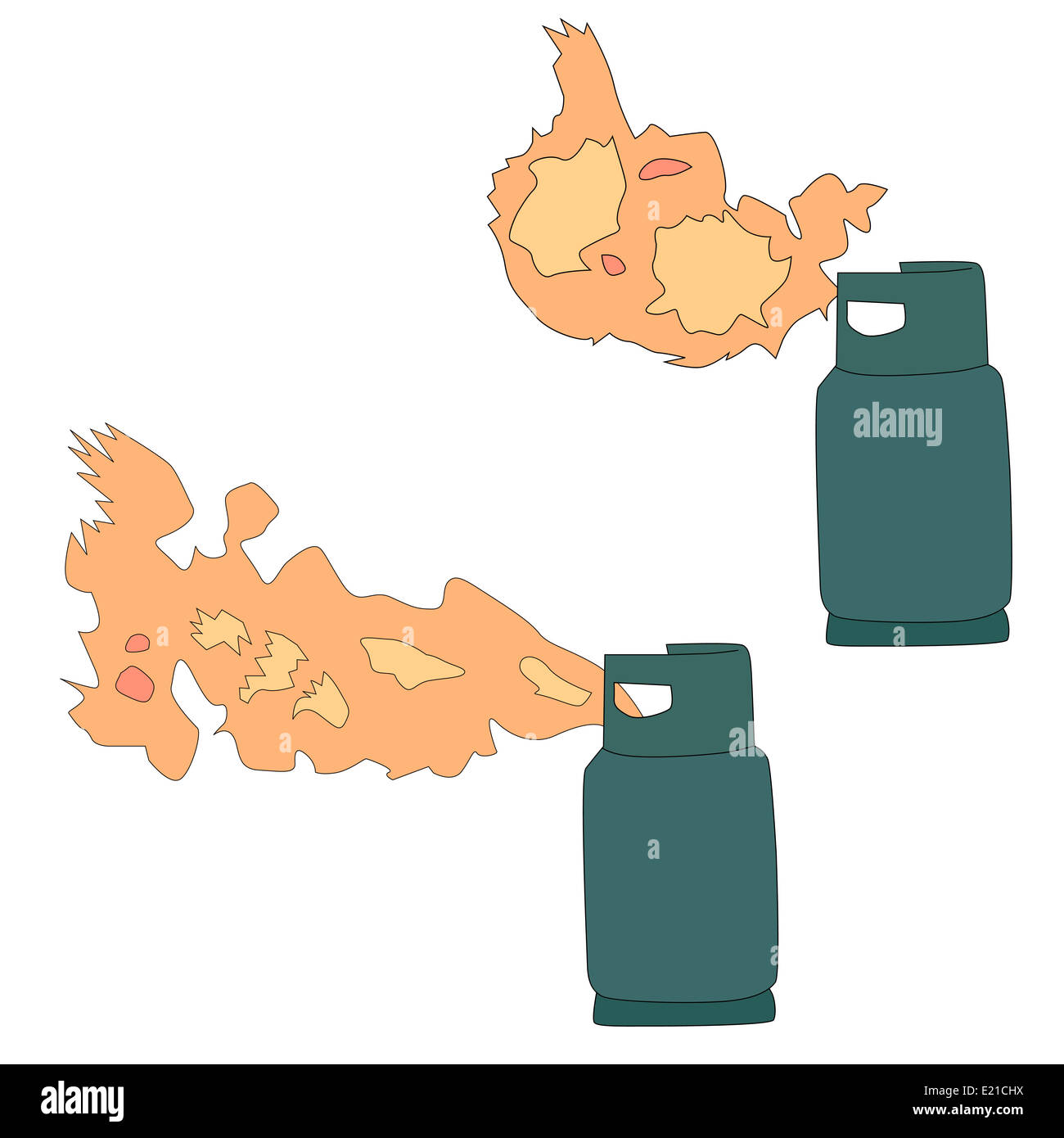 Illustration of liquid propane gas leak Stock Photo Alamy