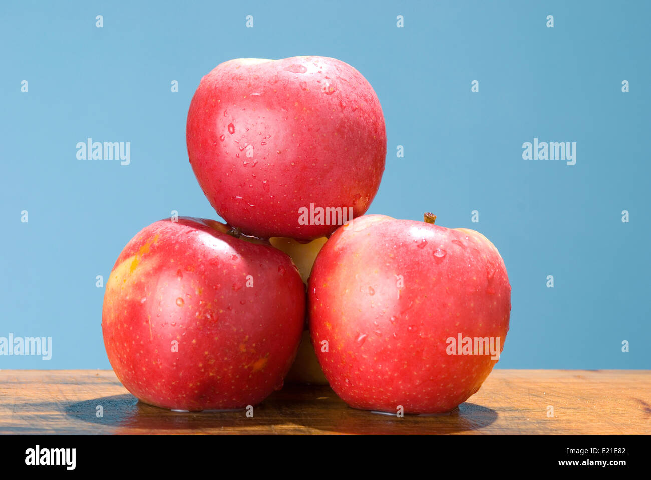 apples with rose color Stock Photo