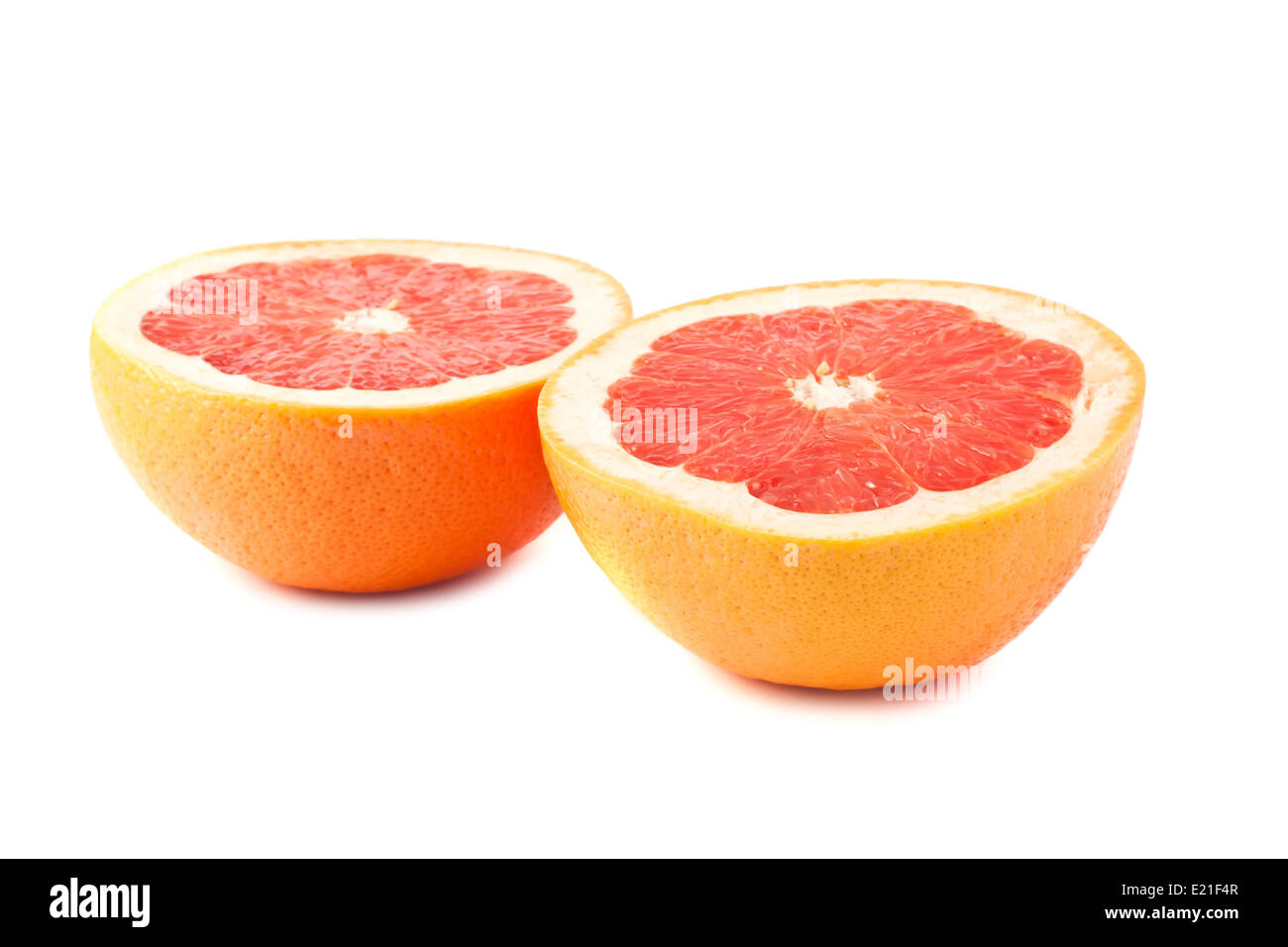 Grapefruit halves Stock Photo
