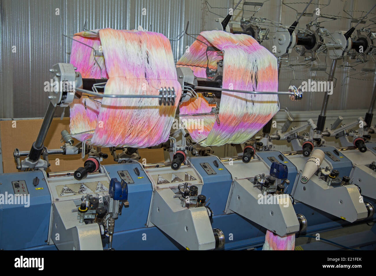 Italian wool processing plant Stock Photo Alamy