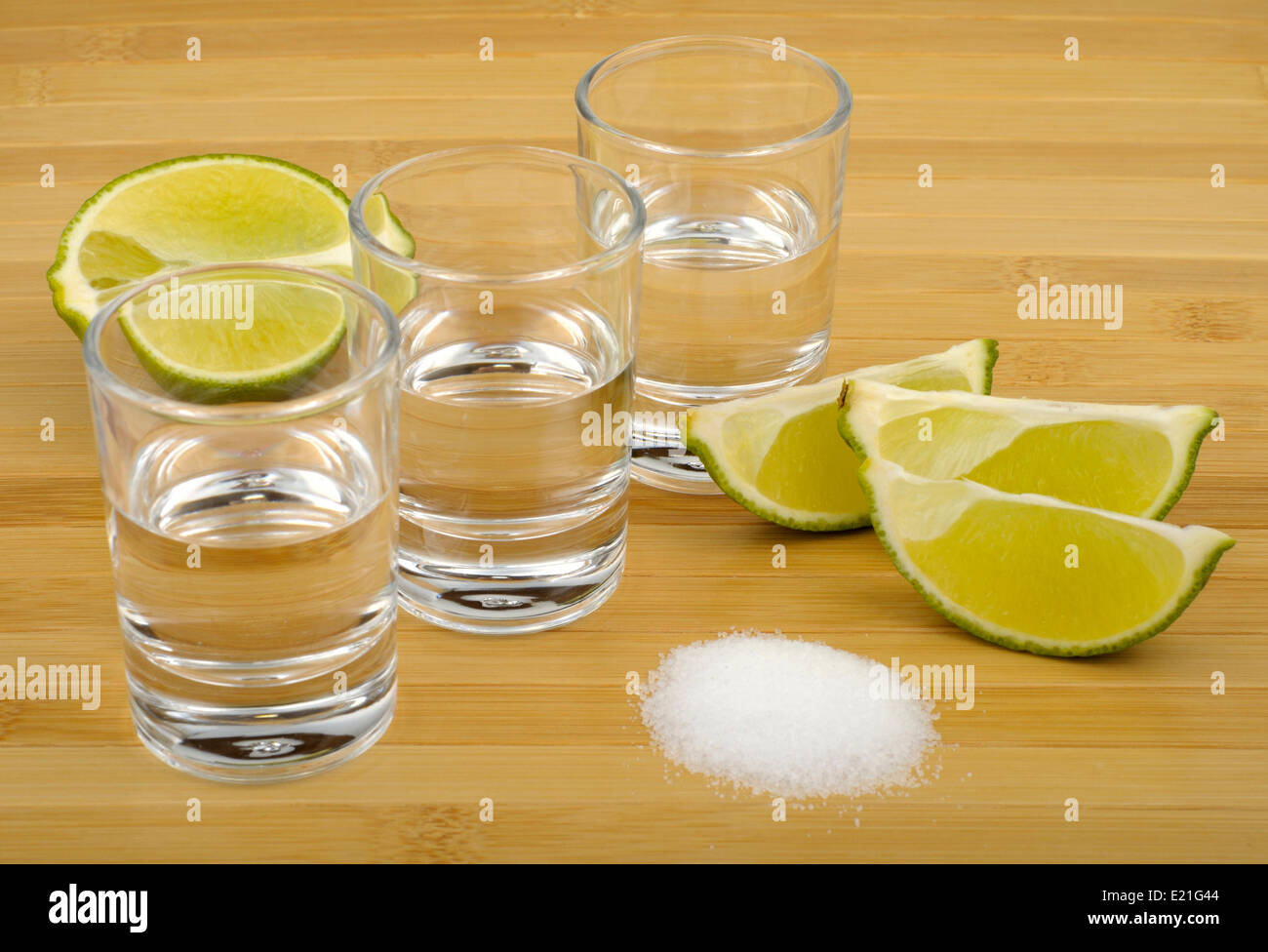 tequila, lime and salt Stock Photo Alamy