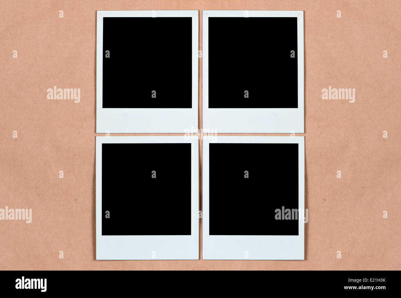 Photo frame on paper background. Stock Photo