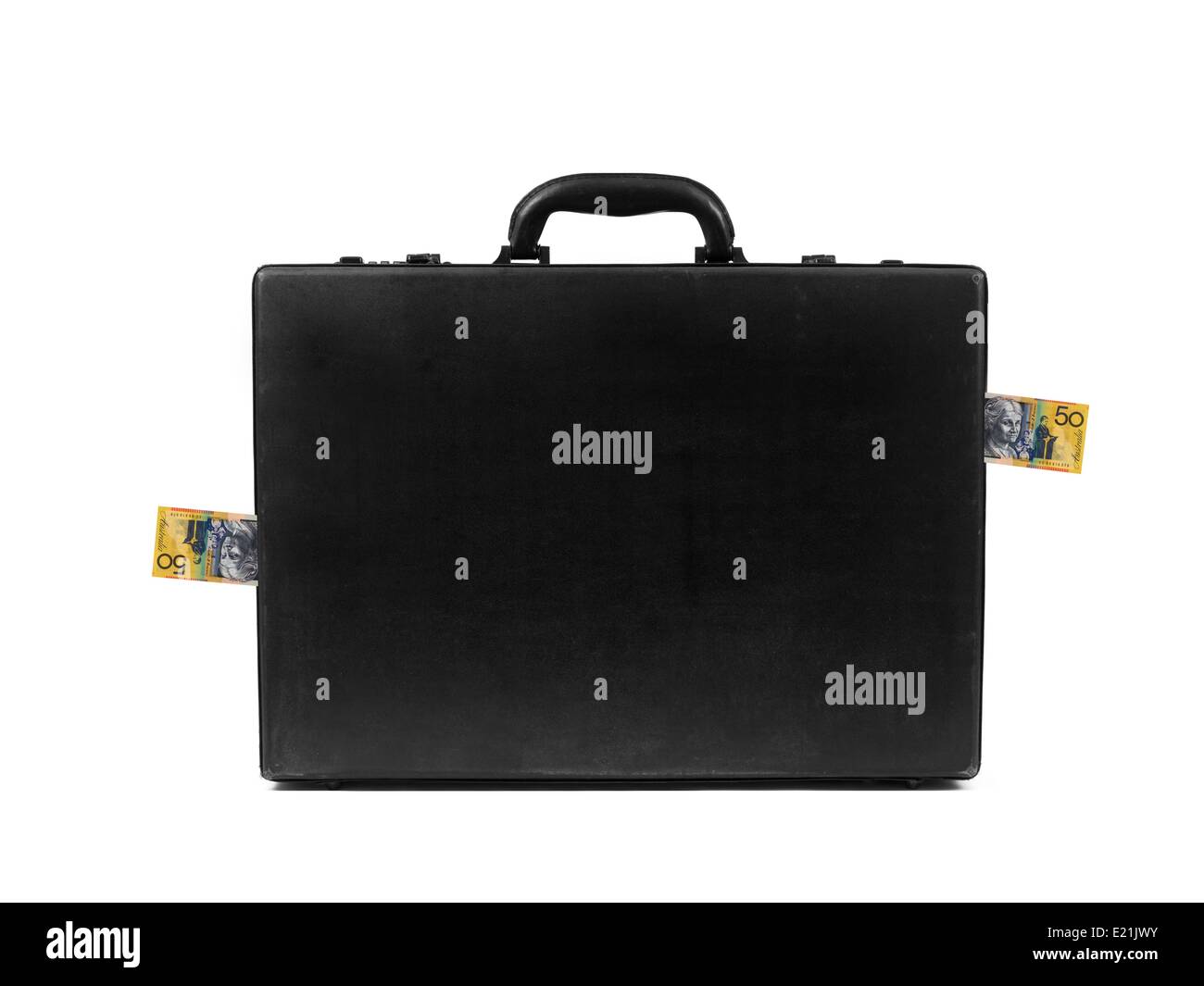 A Black Old Fashioned Business Brief Case Stock Photo Alamy
