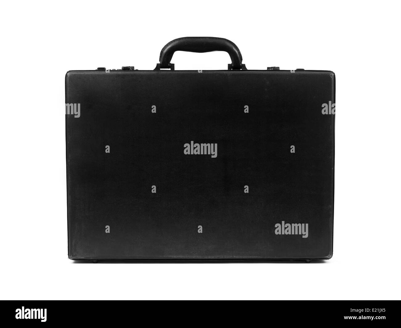 A black old fashioned business brief case Stock Photo